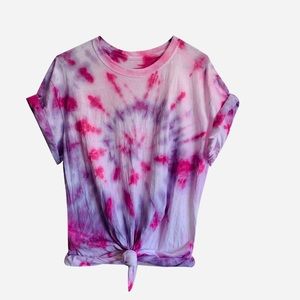 Purple Pink Swirl Tie Dye Tshirt